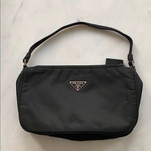 Small, nylon Prada evening bag